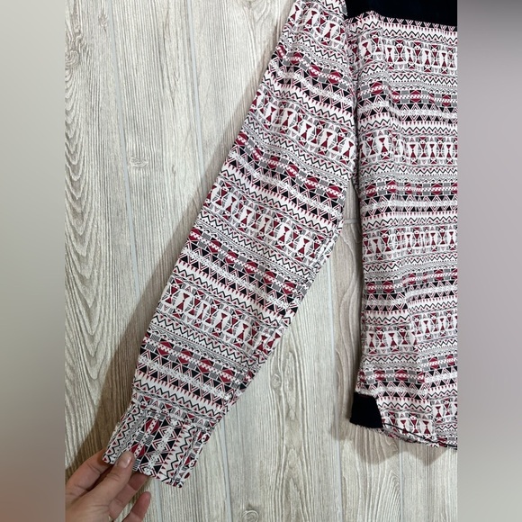 Tranquility Mayhem Mens Roll Tab Long Sleeve Graphic Button Down Shirt SZ M - Picture 4 of 16